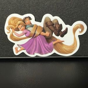 RAPUNZEL AND FLYNN RIDER STICKER